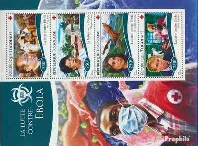 Produktbild von Briefmarken Togo 2014 Mi 6486-6489 Kleinbogen (kompl. Ausgabe) postfrisch Ebola Virus