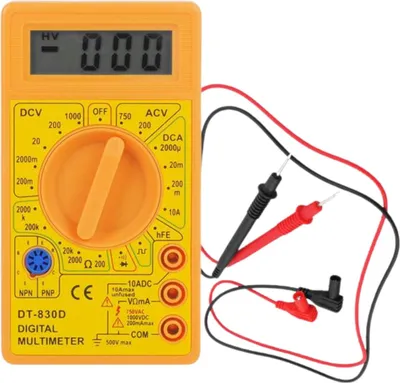 Zdjęcie produktu dla Lamex Miernik Uniwersalny Z Buzzerem Wyświetlacz LCD Zasilanie 9V DT830