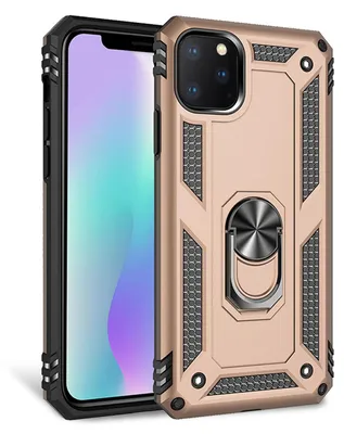Obrázok produktu pre NALIA Ring puzdro na mobilný telefón pre iPhone 11 Pro Max, 360-stupňová ochrana Puzdro Cover Bag Gold