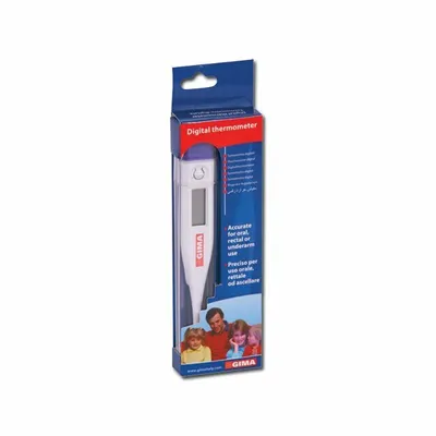 Immagine prodotto di GIMA 25560, Termometro a contatto, Bianco, Pulsanti, °C, Temperatura corporea, 32 - 42,9 °C