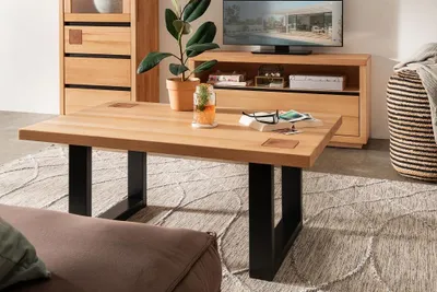 Produktbild von Couchtisch 110x70cm "Bergamo" Kernbuche geölt WZ-0159