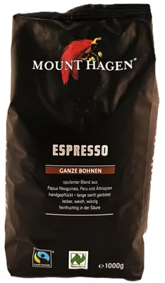 Obrázok produktu pre ARABICA ZRNKOVÁ KÁVA 100% ESPRESSO FAIR TRADE1 kg - MOUNT HAGEN
