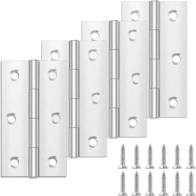 Immagine prodotto di Cerniere in acciaio inossidabile 68x38 mm per porte interne ed esterne, set da 4