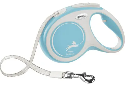 Produktbild von flexi COMFORT Gurt - hellblau - 5 m