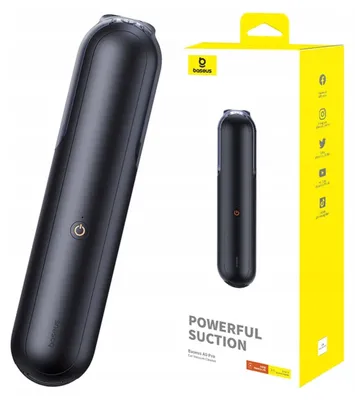 Obrázok produktu pre Baseus A0 Pro, Suchý, HEPA, Čalúnenie, Elektronický, Čierna, 4000 Pa