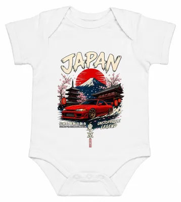 Zdjęcie produktu dla Japońska legenda, tuning JDM, sportowy samochód, model Y2K, samochód wyścigowy, body typu "baby", kolor biały, rozmiar 3/6