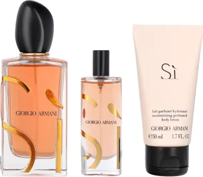 Produktbild von Giorgio Armani Sì Intense 2023 Eau De Parfum Intense - nachfüllbar 100 ml + EDP Intense 15 ml + BL 5
