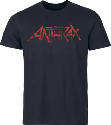Produktbild von Anthrax T-Shirt Herren Large Logo schwarz Band-Merch, Bands 100% Baumwolle XL