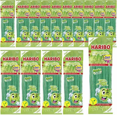 Produktbild von Haribo Spaghetti Apfel (15x200g Packung) VPE