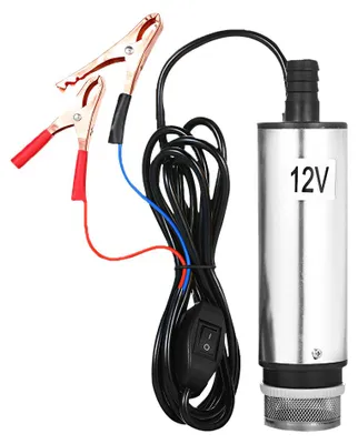 Produktbild von DC 12V/24V Tauchpumpe zum Pumpen von Öl und Wasser 51mm Wasser-Öl-Kraftstoff-Transferpumpe zum Tanken mit Flittersieb