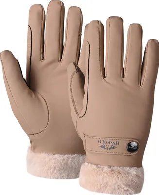 Produktbild von HV POLO Winter Handschuhe HVPGarnet Straw beige mit Kunstfell, Größe:L