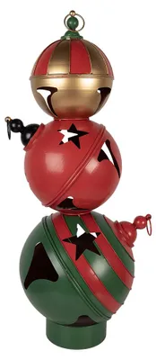 Produktbild von Clayre & Eef Weihnachtsdekorationsfigur 31x30x88 cm Rot Metall