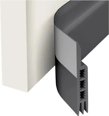 Produktbild von Türzugstopper, Türdichtung für Außen- und Innentüren, Wetterschutz-Türdichtung, Garagenfenster-Blocker, Geräuschdämmung gegen kalte Luft, Zugluftschutz (Grau)