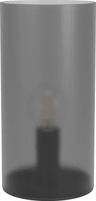 Produktbild von EGLO Nachttischlampe Geo, elegante Glas Tischlampe, Zimmer Deko Schlafzimmer, zylinderförmige Wohnzimmerlampe, E14 , Ø 10 cm