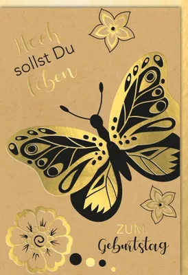 Produktbild von Geburtstag - Glückwunschkarte im Format 11,5 x 17 cm mit Umschlag