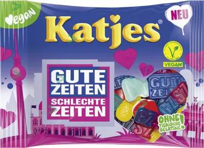 Produktbild von Katjes GZSZ für Veganer geeigneter Fruchtgummi mit Schaumzucker 175g