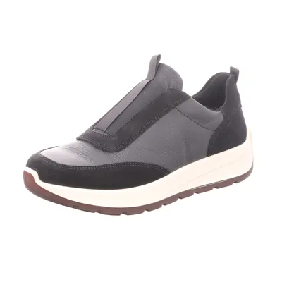Produktbild von ara Damen-Slipper Schwarz-Grau-Weiß, Farbe:schwarz, UK Größe:31/2