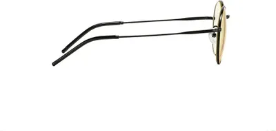 Zdjęcie produktu dla Gunnar Optiks ELLIPSE, Owalny, Klasyka, Czarny, Stal nierdzewna, Bursztyn, 5,1 cm