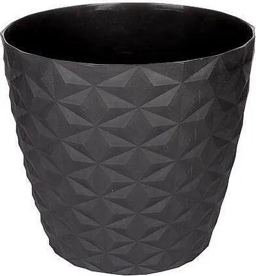 Obrázok produktu pre Crystal Mat dekoratívny kvetináč antracitová priemer 30 cm