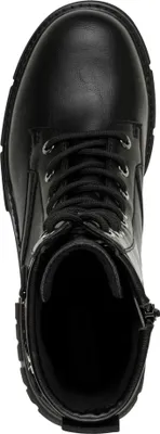 Produktbild von s.Oliver Damen Stiefelette Combat Boot mit Plateau und Blockabsatz 5-25244-45, Größe:37 EU, Farbe:Schwarz
