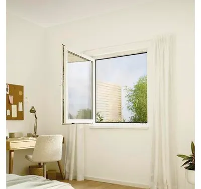 Produktbild von tesa Fliegengitter Klett für Fenster anthrazit 180x150 cm