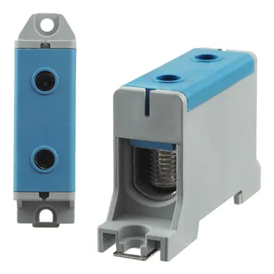 Produktbild von Universalklemme Hutschiene Leitungsklemme Anschlußklemme Klemmblöcke 95mm² blau