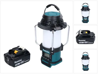 Produktbild von Makita DMR 055 G1 Akku Radio 18 V FM mit Laterne 360° Taschenlampe + 1x Akku 6,0 Ah - ohne Ladegerät