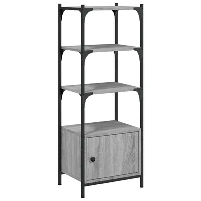 Produktbild von Bücherregal 3 Böden Grau Sonoma 41x30x109,5 cm Holzwerkstoff