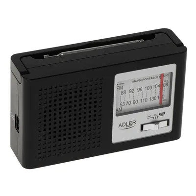 Zdjęcie produktu dla Radio AM/FM Adler AD 1909 - czarne, przenośne