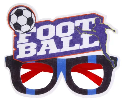 Produktbild von Fußballfanbrillen, Fußballwettbewerbsbrillen, Foto-Requisiten, Partybrillen für Sportgeburtstage mit Fußballmotto