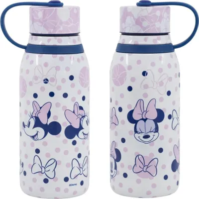 Produktbild von Disney Minnie Maus Kinder Edelstahl Wasserflasche Trinkflasche Flasche 330 ml