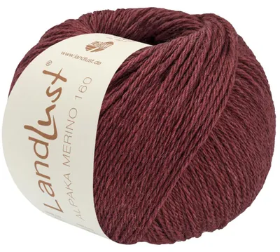Produktbild von Lana Grossa - Landlust Alpaka Merino 160 0452 weinrot