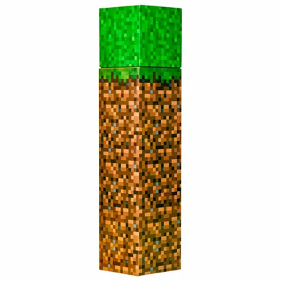 Produktbild von Kids Euroswan | Trinkflasche Minecraft Dirt - 650 ml - Robuste Aluminium - Ideal für kleine Fans