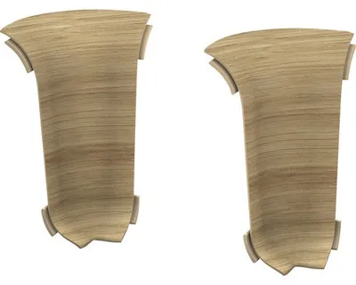 Produktbild von Prinz Innenecken für Kabelkanal-Sockelleiste Eiche rustikal 60 mm