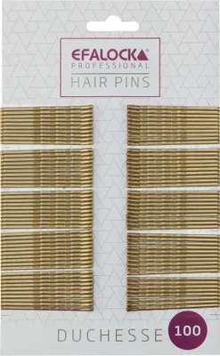 Produktbild von Efalock Duchesse Haarklemmen 5 cm gold 100 Stück