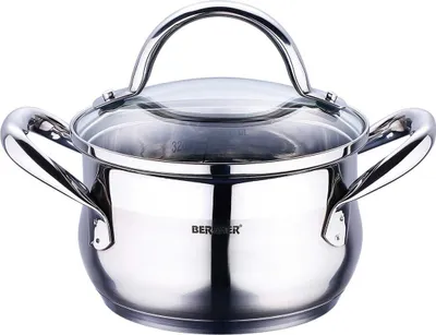 Produktbild von Bergner Induktion Kochtopf Schmortopf Glasdeckel 1,7 Liter BG-6506