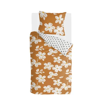 Produktbild von Walra Bettwäsche Fancy Flowers Cognac - 155x220 cm