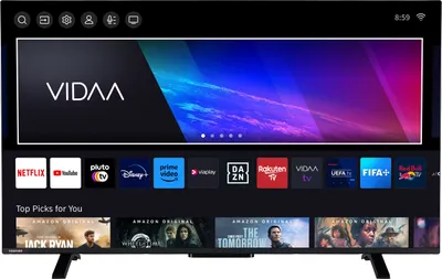 Produktbild von Toshiba 50QV2363DAW 50 Zoll QLED Fernseher / VIDAA Smart TV (4K UHD, Dolby Vision HDR, Triple-Tuner, Dolby Audio)