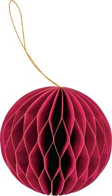 Image de set de 12 décorations de Noël élégantes Origami Design en rouge