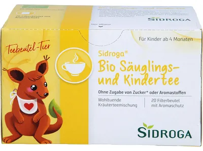 Immagine prodotto di Sidroga Tè biologico per neonati e bambini, 20 pz. Bustine filtro