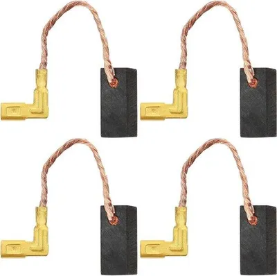 Obrázek produktu pro 2 páry náhradních uhlíkových kartáčů pro elektrické nářadí, 6,3 × 6,3 × 14 mm