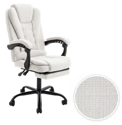Produktbild von di volio Ergonomischer Bürostuhl Schreibtischstuhl Fußstütze Beige BALDO