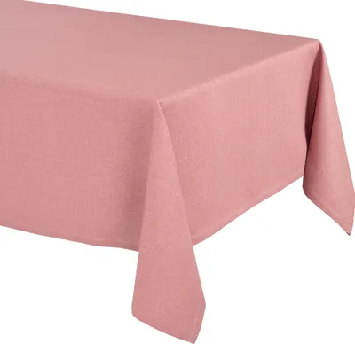 Produktbild von Elegante Tischdecke Edel Leinenoptik, Lina Tischdecke und Tischläufer,Blütenrosa, (Rund160x160cm)