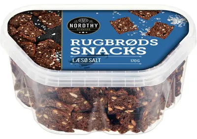 Produktbild von Nordthy Rugbrøds Snacks Læsø Salt 170g