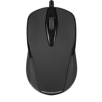 Produktbild von MODECOM MC-M4 Kabelgebundene Maus, Schwarz, Optische USB Maus für Laptop und PC, 800-1600 DPI, 1,8 m Kabel