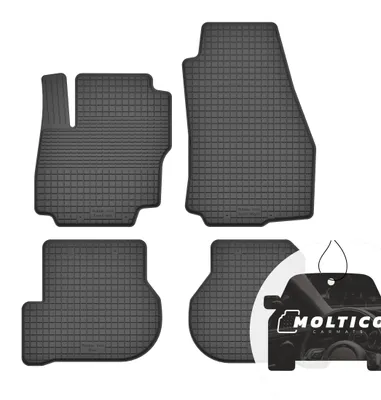 Productafbeelding van Set rubberen vloermatten met rand, geschikt voor alle weersomstandigheden, voor Ford Kuga II (2012-2020)