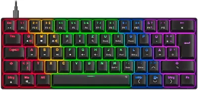 Produktbild von Speedlink Atmos 60% mechanische RGB-Tastatur Brown Switches