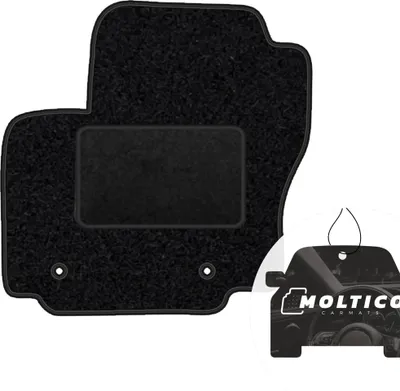 Produktbild von moto-MOLTICO Fahrer Fußmatte Auto Velours Fahrerseite Autoteppiche Schwarz Fahrermatte 1-teilig passend für Ford Galaxy II 2006–2015