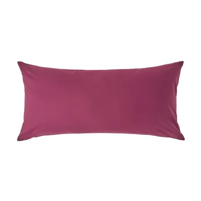 Produktbild von HOMESCAPES Kopfkissenbezug Fadendichte 200 Bordeaux, 40 x 80 cm