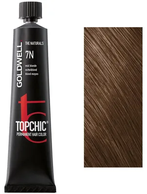 Produktbild von Goldwell Topchic The Naturals, Braun, 7N, Mid Blonde, Unisex, 60 ml, Alle Haare